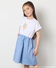 KJEGA80044 a.v.v KIDS(アー・ヴェ・ヴェ) [100-140]すみっコぐらしドッキングワンピース ライトブルー