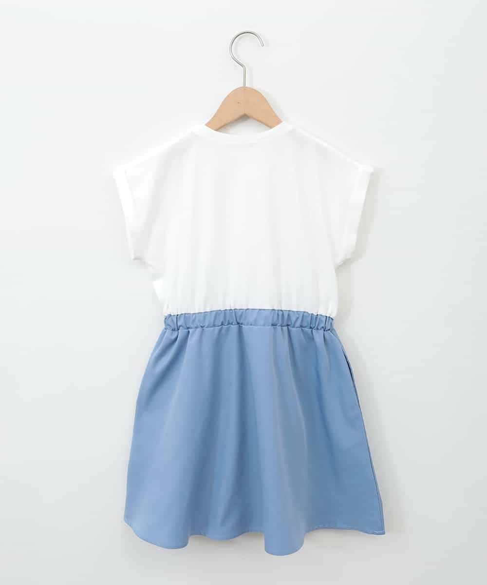 KJEGA80044 a.v.v KIDS(アー・ヴェ・ヴェ) [100-140]すみっコぐらしドッキングワンピース ライトブルー