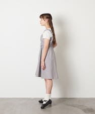 KJEGD57054 a.v.v KIDS(アー・ヴェ・ヴェ) [120-160]【冷感】肩リボンドッキングワンピース グレージュ