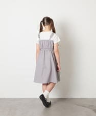 KJEGD57054 a.v.v KIDS(アー・ヴェ・ヴェ) [120-160]【冷感】肩リボンドッキングワンピース グレージュ