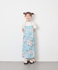 KJEGD91079 a.v.v KIDS(アー・ヴェ・ヴェ) [120-130]【WEB限定/2点セット/綿100％】簡単に着られるワンピース浴衣・兵児帯 ライトブルー
