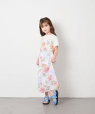 KJEGD91079 a.v.v KIDS(アー・ヴェ・ヴェ) [120-130]【WEB限定/2点セット/綿100％】簡単に着られるワンピース浴衣・兵児帯 アイボリー