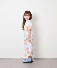 KJEGD91079 a.v.v KIDS(アー・ヴェ・ヴェ) [120-130]【WEB限定/2点セット/綿100％】簡単に着られるワンピース浴衣・兵児帯 アイボリー