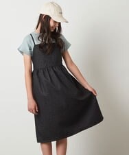 KJEGS03039 a.v.v KIDS(アー・ヴェ・ヴェ) [130]キャミワンピース ブラック