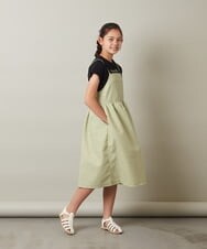 KJEGT03044 a.v.v KIDS(アー・ヴェ・ヴェ) [140-150]キャミワンピース ブラック