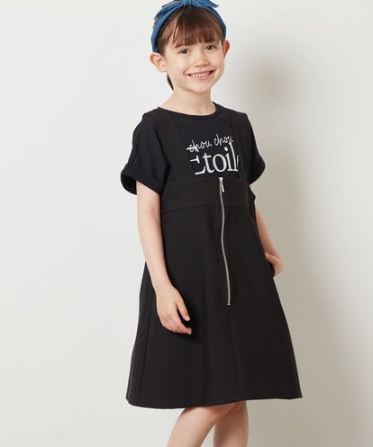 KJEGV02039 a.v.v KIDS [100-130]サスペンダー付きジャンパースカート