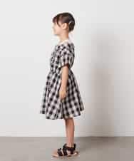 KJEHV20044 a.v.v KIDS(アー・ヴェ・ヴェ) [100-130]レイヤード風オフショルワンピース ブラック