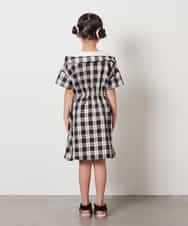 KJEHV20044 a.v.v KIDS(アー・ヴェ・ヴェ) [100-130]レイヤード風オフショルワンピース ブラック
