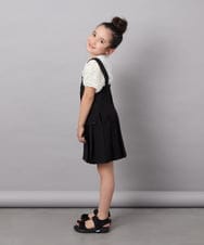 KJEHW21049 a.v.v KIDS(アー・ヴェ・ヴェ) [140-150]フロントボタンジャンスカ ブラック