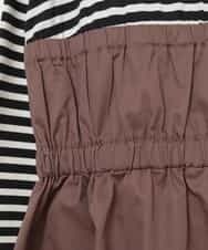 KJEJL04039 a.v.v KIDS(アー・ヴェ・ヴェ) [160]アシメフロントデザインドッキングワンピース[WEB限定サイズ] ブラウン