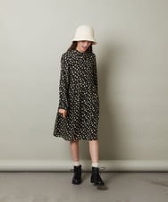 KJEJS30059 a.v.v KIDS(アー・ヴェ・ヴェ) [110-130]セーラーカラー花柄プリントワンピース グリーン