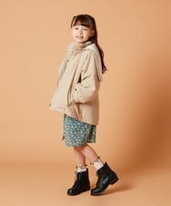 KJEJS30059 a.v.v KIDS(アー・ヴェ・ヴェ) [110-130]セーラーカラー花柄プリントワンピース グリーン