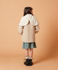 KJEJS30059 a.v.v KIDS(アー・ヴェ・ヴェ) [110-130]セーラーカラー花柄プリントワンピース グリーン