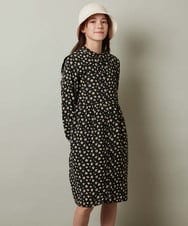 KJEJS30059 a.v.v KIDS(アー・ヴェ・ヴェ) [110-130]セーラーカラー花柄プリントワンピース グリーン