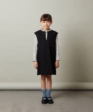 KJEJU34054 a.v.v KIDS(アー・ヴェ・ヴェ) [160]スリットネックアソートジャンパースカート ベージュ