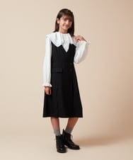 KJEJW31055 a.v.v KIDS(アー・ヴェ・ヴェ) [140-150]タックフレアジャンスカ グレー