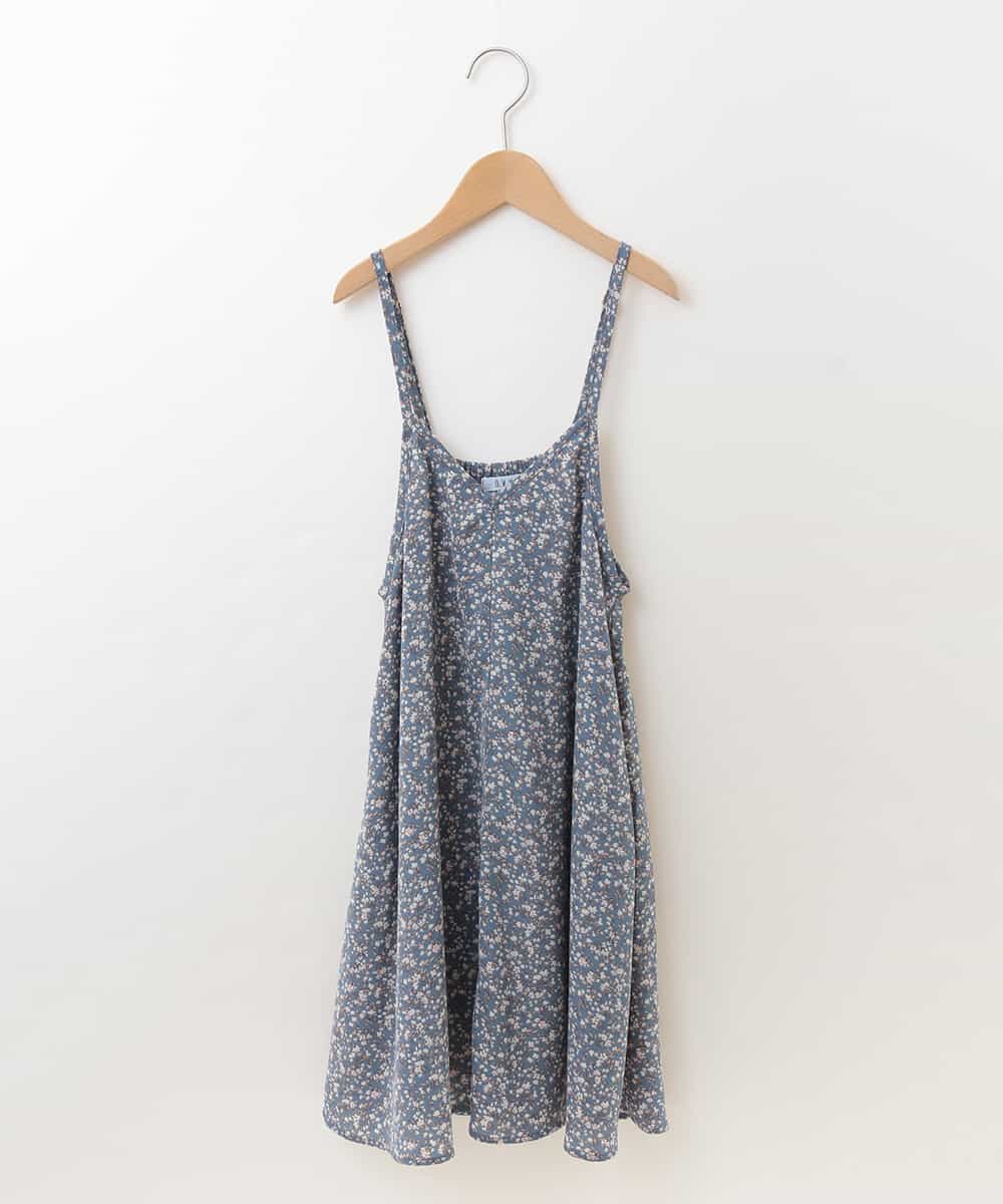KJEKJ10034 a.v.v KIDS(アー・ヴェ・ヴェ) [100-130]フラワープリントキャミワンピース[WEB限定サイズ] ライトブルー