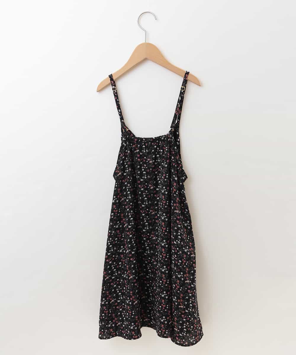 KJEKJ10034 a.v.v KIDS(アー・ヴェ・ヴェ) [100-130]フラワープリントキャミワンピース[WEB限定サイズ] ブラック
