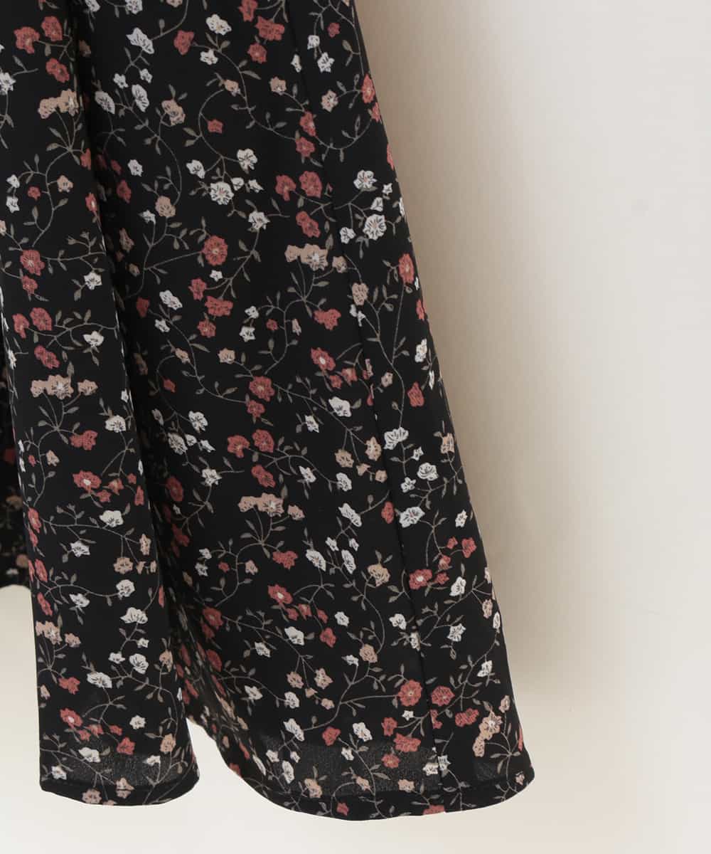 KJEKJ10034 a.v.v KIDS(アー・ヴェ・ヴェ) [100-130]フラワープリントキャミワンピース[WEB限定サイズ] ブラック