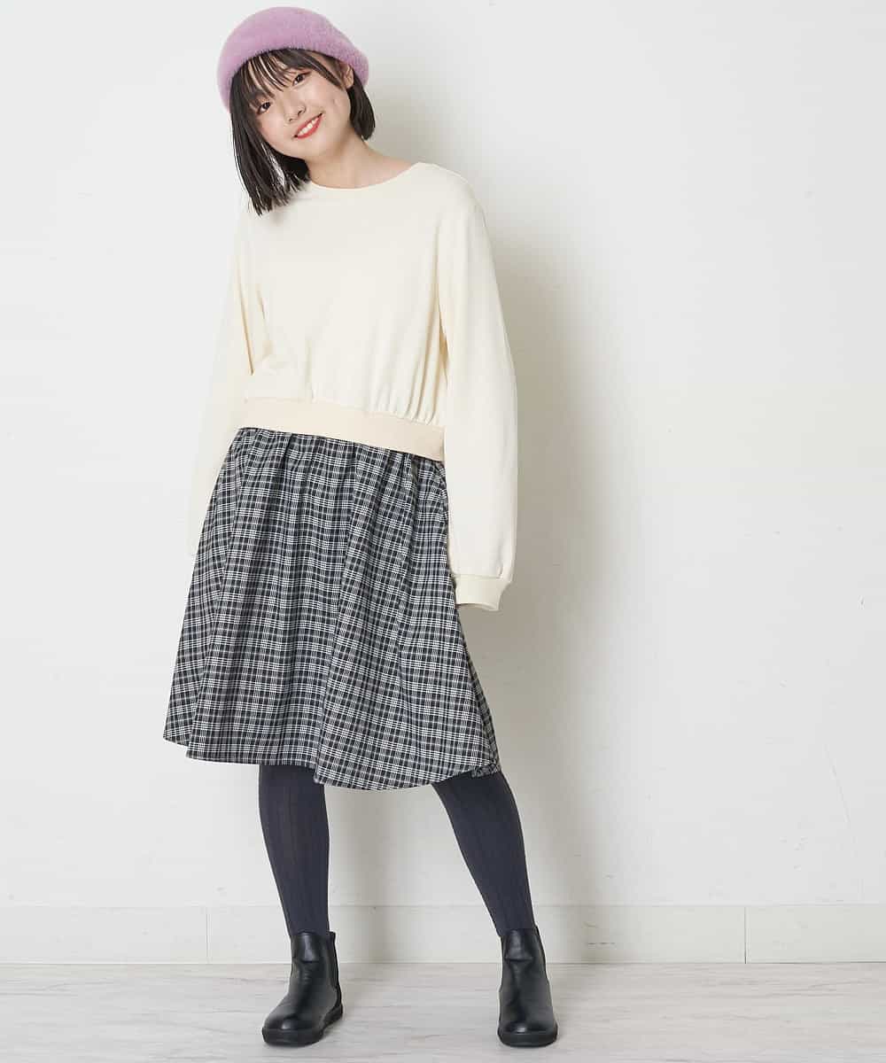 A V V Kids アー ヴェ ヴェ 100 130 バックリボントレーナードッキングワンピース イトキンオンラインストア