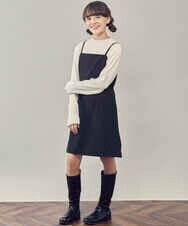 KJEKP41059 a.v.v KIDS(アー・ヴェ・ヴェ) [150-160]キャミミニワンピース グリーン