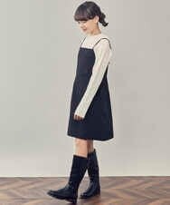 KJEKP41059 a.v.v KIDS(アー・ヴェ・ヴェ) [150-160]キャミミニワンピース グリーン