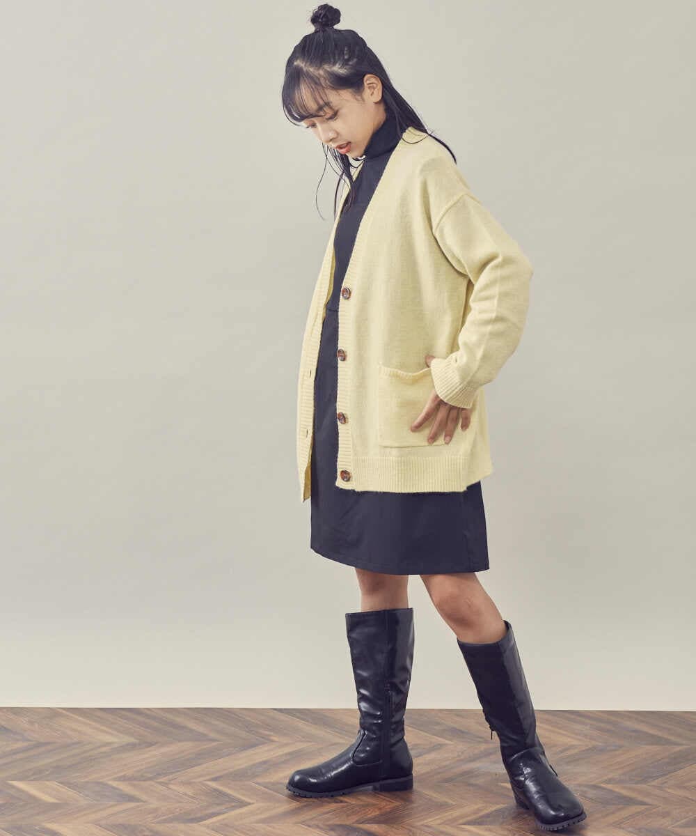 KJEKP41059 a.v.v KIDS(アー・ヴェ・ヴェ) [150-160]キャミミニワンピース グリーン