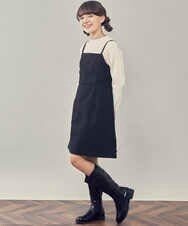KJEKP41059 a.v.v KIDS(アー・ヴェ・ヴェ) [150-160]キャミミニワンピース ブラック