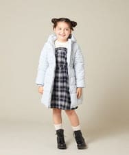 KJELA01054 a.v.v KIDS(アー・ヴェ・ヴェ) [120-160]トレーナードッキングワンピース ネイビー