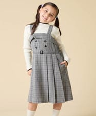 KJELA42064 a.v.v KIDS(アー・ヴェ・ヴェ) [130-160]プリーツベアジャンスカ グレー