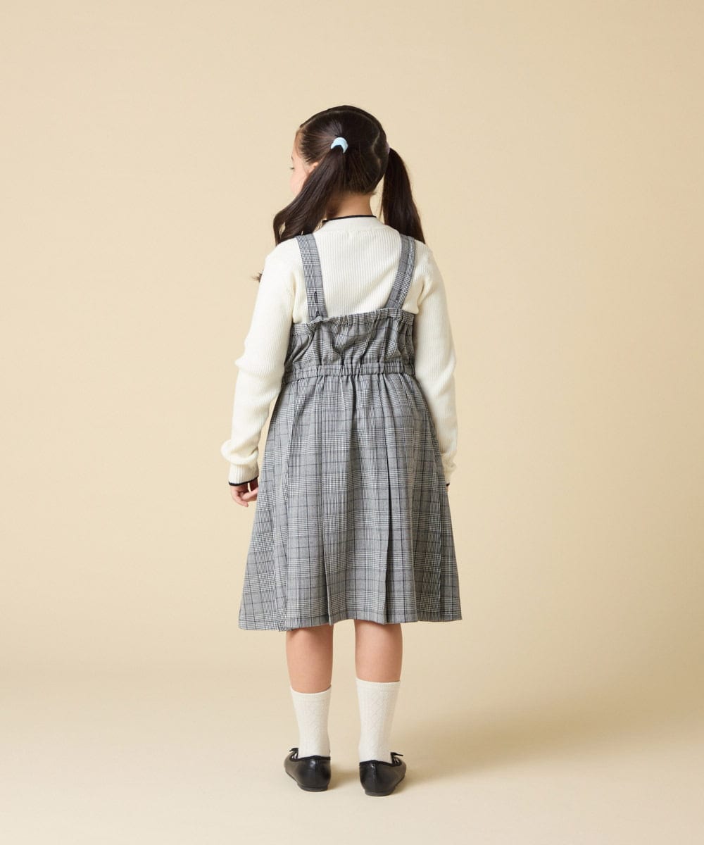 KJELA42064 a.v.v KIDS(アー・ヴェ・ヴェ) [130-160]プリーツベアジャンスカ グレー