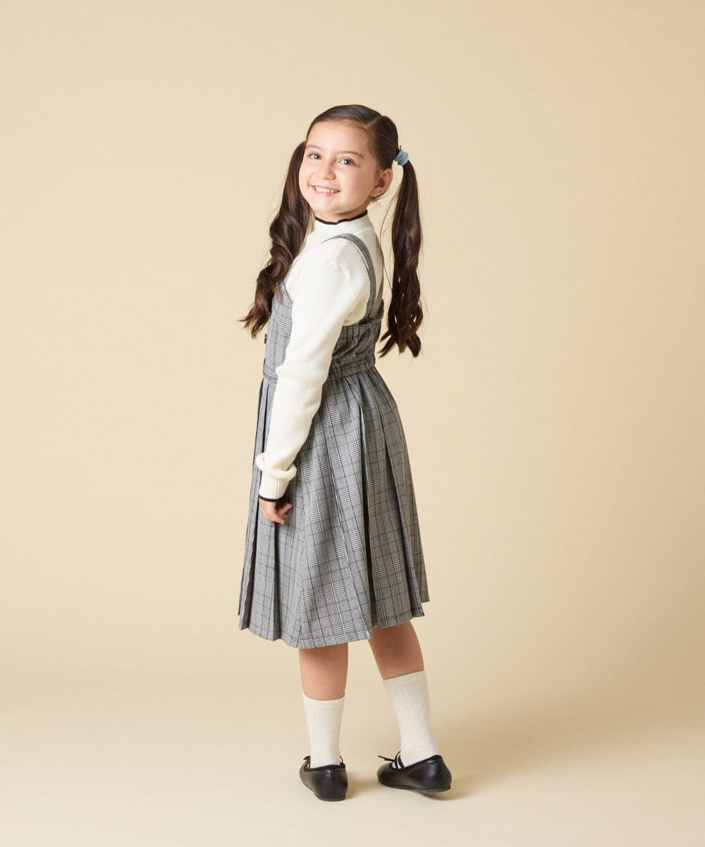 KJELA42064 a.v.v KIDS(アー・ヴェ・ヴェ) [130-160]プリーツベアジャンスカ グレー