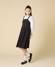 KJELA42064 a.v.v KIDS(アー・ヴェ・ヴェ) [130-160]プリーツベアジャンスカ グレー