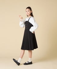 KJELA42064 a.v.v KIDS(アー・ヴェ・ヴェ) [130-160]プリーツベアジャンスカ グレー