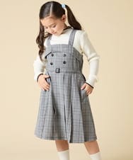 KJELA42064 a.v.v KIDS(アー・ヴェ・ヴェ) [130-160]プリーツベアジャンスカ グレー