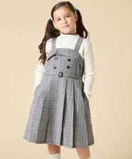 KJELA42064 a.v.v KIDS(アー・ヴェ・ヴェ) [130-160]プリーツベアジャンスカ グレー