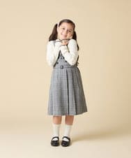 KJELA42064 a.v.v KIDS(アー・ヴェ・ヴェ) [130-160]プリーツベアジャンスカ グレー