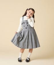 KJELA42064 a.v.v KIDS(アー・ヴェ・ヴェ) [130-160]プリーツベアジャンスカ グレー