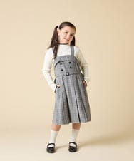 KJELA42064 a.v.v KIDS(アー・ヴェ・ヴェ) [130-160]プリーツベアジャンスカ グレー