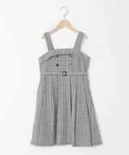 KJELA42064 a.v.v KIDS(アー・ヴェ・ヴェ) [130-160]プリーツベアジャンスカ グレー