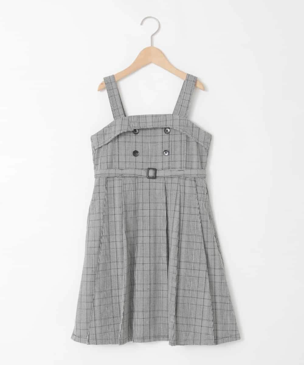 KJELA42064 a.v.v KIDS(アー・ヴェ・ヴェ) [130-160]プリーツベアジャンスカ グレー