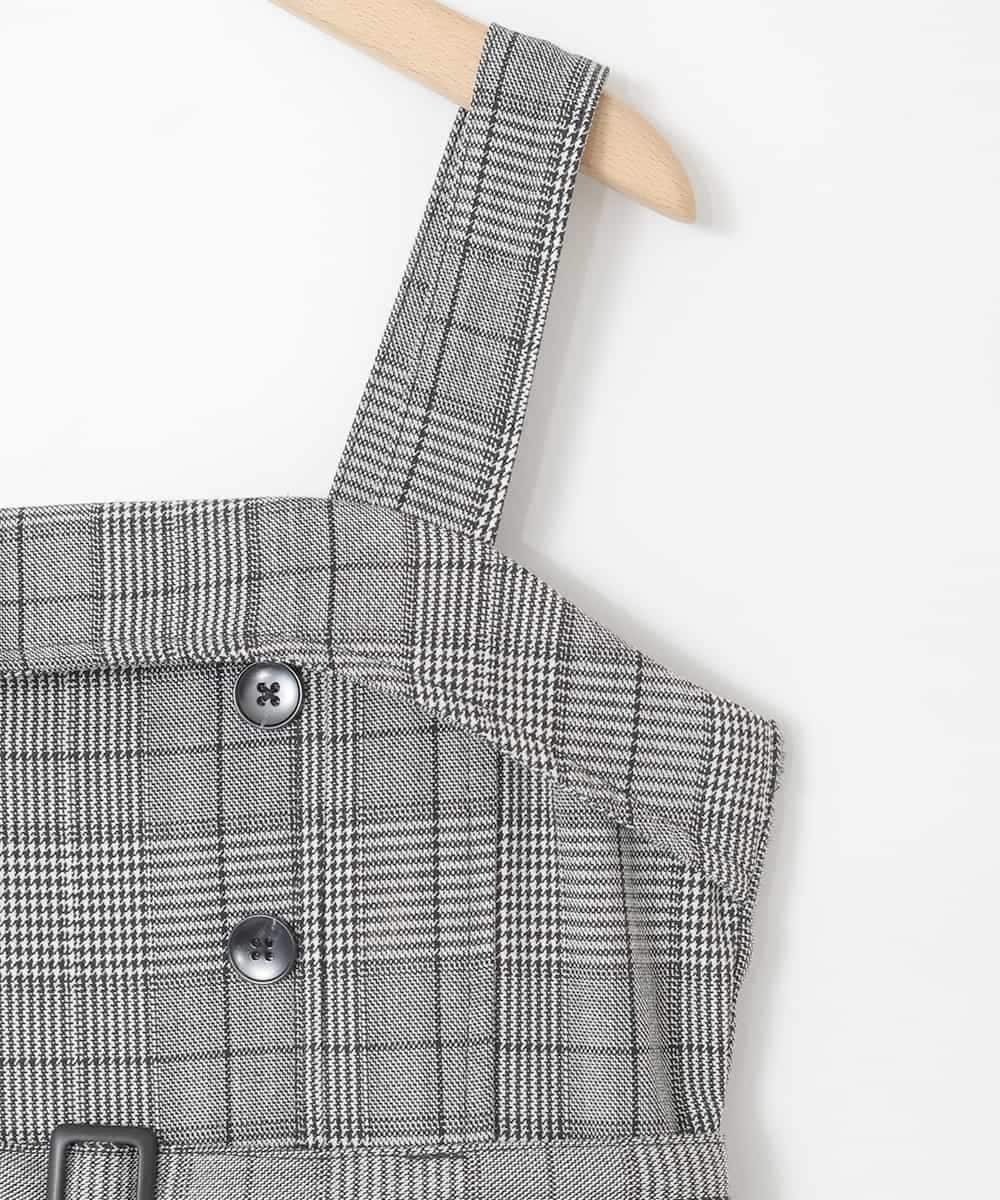 KJELA42064 a.v.v KIDS(アー・ヴェ・ヴェ) [130-160]プリーツベアジャンスカ グレー