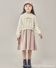 KJELP80039 a.v.v KIDS(アー・ヴェ・ヴェ) [100-140]すみっコぐらしドッキングワンピース ピンク