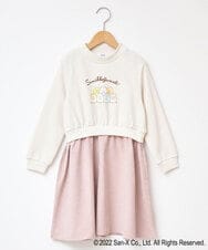 KJELP80039 a.v.v KIDS(アー・ヴェ・ヴェ) [100-140]すみっコぐらしドッキングワンピース ピンク