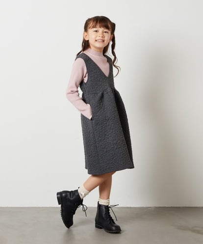 KJELU60049 a.v.v KIDS [160]Vネックジャンスカ