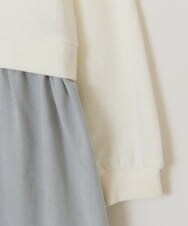 KJELV80044 a.v.v KIDS(アー・ヴェ・ヴェ) [100-140]【すみっコぐらし】ドッキングワンピース アイボリー