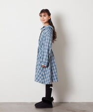 KJELX65059 a.v.v KIDS(アー・ヴェ・ヴェ) [160]レイヤードシャツワンピース ブルー