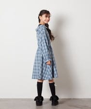 KJELX65059 a.v.v KIDS(アー・ヴェ・ヴェ) [160]レイヤードシャツワンピース ブルー