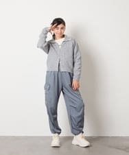 KJFAD02049 a.v.v KIDS(アー・ヴェ・ヴェ) [100-160]ジップアップケーブルニット アイボリー