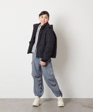 KJFAD02049 a.v.v KIDS(アー・ヴェ・ヴェ) [100-160]ジップアップケーブルニット アイボリー